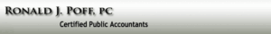 Ronald J. Poff, CPA logo